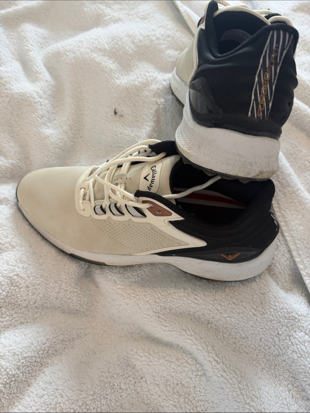 Callaway White and Black Men's Golf Sneakers